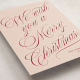 "With Flourish" - Holiday Cards in Rosy Cheeks by Kate Ahn - Detail
