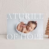 "A modern thrill of hope" - Holiday Cards in Starlight by Orasie - Front