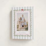 "Coastal Garland" - Holiday Cards in Winter Mint by Everett Paper Goods - Folded Card