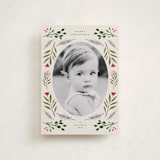 "Merry Round" - Holiday Cards in Buttercream by Lindsay Megahed - Front