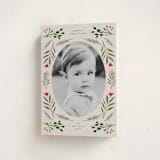 "Merry Round" - Holiday Cards in Buttercream by Lindsay Megahed - Folded Card