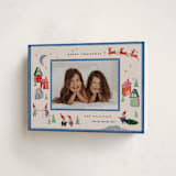 "North Pole Party" - Holiday Cards in Glacier by Julie Murray - Folded Card