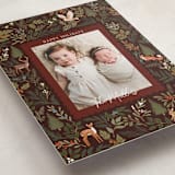 "Woodland Folk" - Holiday Cards in Chestnut by Elly - Detail