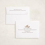 "Woodland Folk" - Holiday Cards in Chestnut by Elly - FREE Recipient Addressing