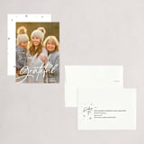 "Grateful always" - Holiday Cards in Snow by Annie Walker - Assembled