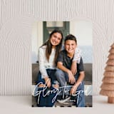 "Glorious Love" - Holiday Cards in Snowflake by Ana Sharpe - Front