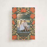 "Christmas Poppies" - Holiday Cards in Balsam by Tara Grangroth - Front