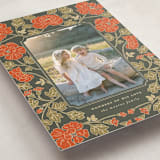 "Christmas Poppies" - Holiday Cards in Balsam by Tara Grangroth - Detail