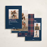 "Navy Baby" - Holiday Cards in Navy by Cindy Reynolds - Back of Card Options