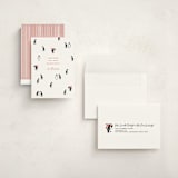 "March of the Penguins" - Holiday Cards in Candy Cane by Lauren Jinhee - Assembled