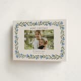 "wreath wrap" - Holiday Cards in Blue Spruce by Jen Owens - Folded Card