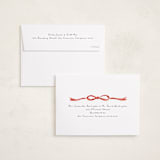 "Painted Bow" - Holiday Cards in Peppermint by Laura Hankins - FREE Recipient Addressing