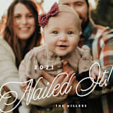 "Nailed It" - Holiday Cards in Snow by Laura Hamm - Detail