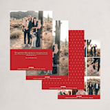 "Love and Cheers" - Holiday Cards in Poinsettia by Angellia Stefanie - Back of Card Options