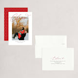 "Love and Cheers" - Holiday Cards in Poinsettia by Angellia Stefanie - Assembled