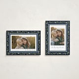 "Hollywick" - Holiday Cards in Deep Blue by Erin L. Wilson - Photo Orientation Options