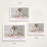 "Corner Slant" - Holiday Cards in Berry by Kelly Schmidt - Formats Available