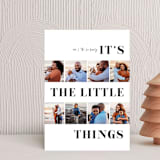 "The Little Things" - Holiday Cards in Onyx by Tanya Lee of Frooted Design - Front