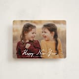 "Winter Greetings" - Holiday Cards in Snow by Ashley Iwafuchi - Front