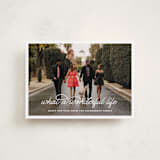 "What A Wonderful Life" - Holiday Cards in Snowflake by Leah Ragain - Front