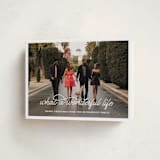 "What A Wonderful Life" - Holiday Cards in Snowflake by Leah Ragain - Folded Card