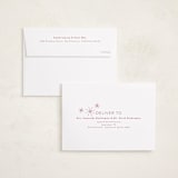 "All Aglow" - Holiday Cards in Berry by Jen Tips - FREE Recipient Addressing