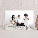 "Merry Minimal" - Holiday Cards in Raven by Owl and Toad - Front