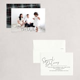 "Merry Minimal" - Holiday Cards in Raven by Owl and Toad - Assembled
