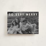 "merry greeting" - Holiday Cards in Cream by Jenny Millington - Front