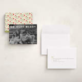 "merry greeting" - Holiday Cards in Cream by Jenny Millington - Assembled