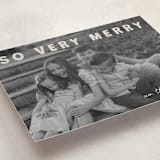 "merry greeting" - Holiday Cards in Cream by Jenny Millington - Detail