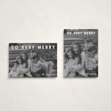 "merry greeting" - Holiday Cards in Cream by Jenny Millington - Photo Orientation Options