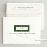 "Farmhouse Plaid" - Holiday Cards in Evergreen by Danie Romrell - FREE Recipient Addressing