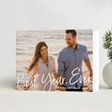 "Best Year Ever" - Holiday Cards in Dove Tail by Amy Payne - Folded Card