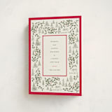 "Village Frame" - Holiday Cards in Cranberry by Baumbirdy - Folded Card