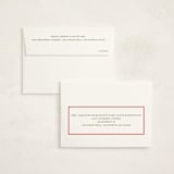 "Village Frame" - Holiday Cards in Cranberry by Baumbirdy - FREE Recipient Addressing