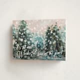 "Wonderful Time" - Holiday Cards in Snow by Lindsay Megahed - Folded Card