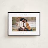"Border" - Holiday Cards in Charcoal by JoAnn Jinks - Front