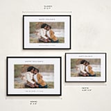 "Border" - Holiday Cards in Charcoal by JoAnn Jinks - Formats Available
