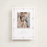 "Preppy Bow Border" - Holiday Cards in Candy by Susan Zinader - Front