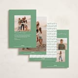 "Preppy Bow Border" - Holiday Cards in Candy by Susan Zinader - Back of Card Options