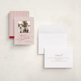 "Glide" - Holiday Cards in Holly Berry by Everett Paper Goods - Assembled