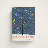 "Peace On Earth" - Holiday Cards in Winter Dusk by Eve Schultz - Folded Card