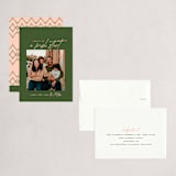 "Fresh Start" - Holiday Cards in Olive by Owl and Toad - Assembled