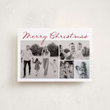 "Handdrawn Christmas" - Holiday Cards in Cherry by Kelly Schmidt - Front