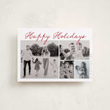 "Handdrawn Christmas" - Holiday Cards in Cherry by Kelly Schmidt - Front