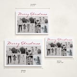 "Handdrawn Christmas" - Holiday Cards in Cherry by Kelly Schmidt - Formats Available
