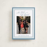 "Merry Striped Frame" - Holiday Cards in Frost by Alston Foster - Front