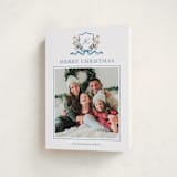 "Family Crest" - Holiday Cards in Blue Spruce by Cass Loh - Folded Card