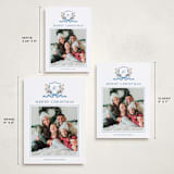 "Family Crest" - Holiday Cards in Blue Spruce by Cass Loh - Formats Available